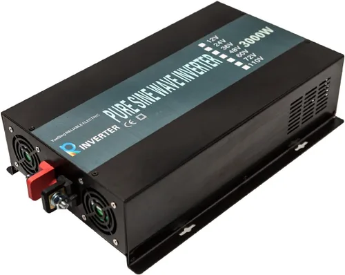 Vista 3 de WZRELB Inversor de energía solar de onda sinusoidal pura de 3000 W confiable 48 V 120 V fuera de la red DC a CA convertidor de energía generador