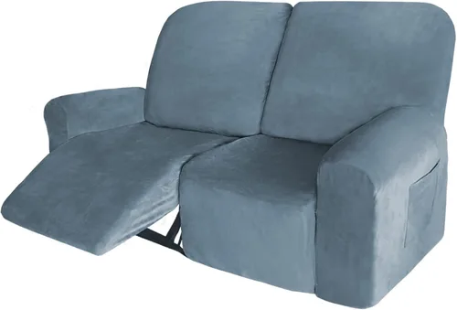Vista 12 de 4 fundas de terciopelo grueso para silla reclinable, funda elástica para sofá reclinable de cuero, para sofá reclinable de casa rodante