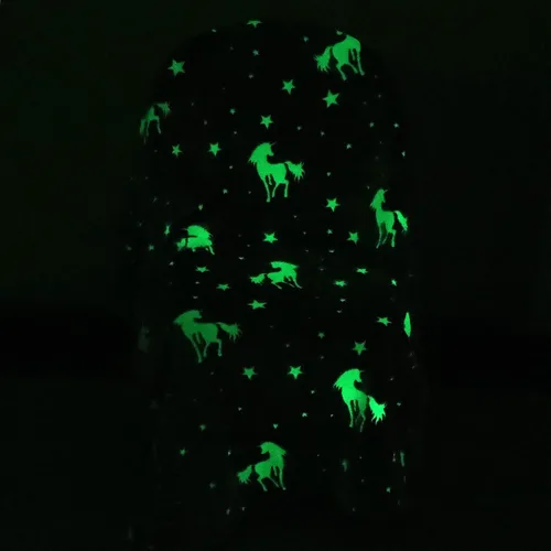 Vista 2 de SALIMAH Manta que brilla en la oscuridad, regalos de unicornios para niñas, juguetes para niñas de 2, 3, 4, 5, 6, 7, 8, 9, 10 años, mantas suaves