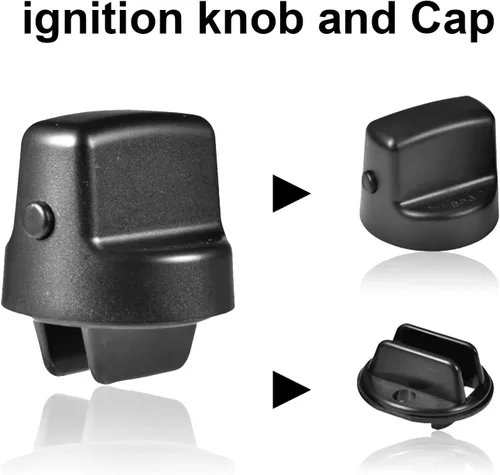 Vista 3 de Perilla de llave de encendido Compatible con botón de presión y giro para Mazda CX-9 2007-2015, Mazda 6 2006-2007, CX7 2007-2011 Reemplaza