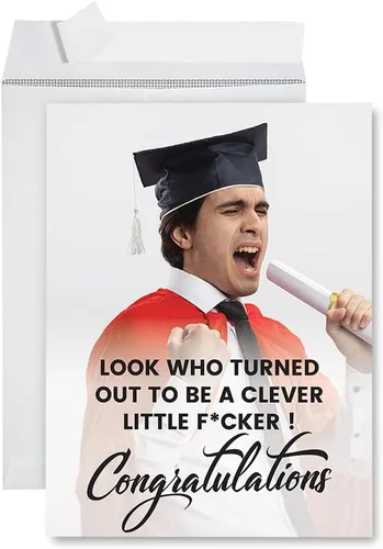 Vista 19 de Andaz Press Tarjeta fotográfica de graduación jumbo personalizada de 8.5 x 11 pulgadas con sobre, tarjeta de felicitación personalizada de clase