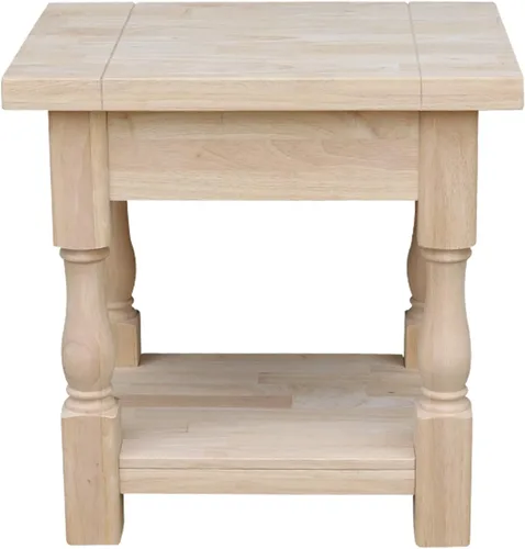 Vista 3 de International Concepts - Mesa auxiliar toscana, 19 x 16 pulgadas