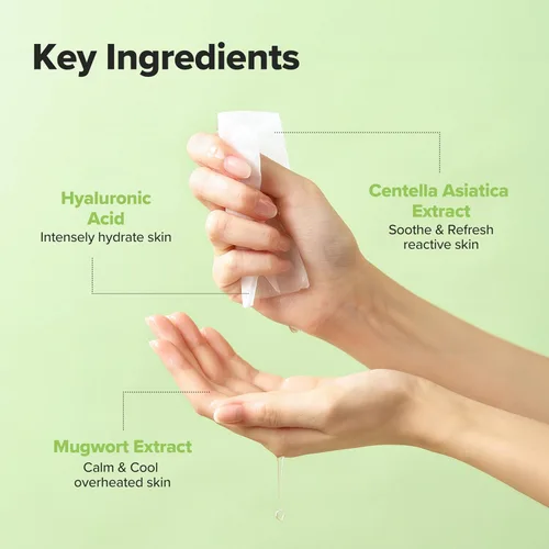 Vista 5 de Beauty of Joseon Mascarilla Calmante de Centella Asiática, Mascarilla Facial en Hoja Hidratante y Calmante Cica para Todo Tipo de Piel, Cuidado