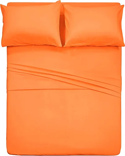 Vista 36 de Juego de sábanas de diseño estampado clásico - Juegos de sábanas con bolsillo profundo ultra suave y transpirable., Microfibra, Celeste (Baby Blue)