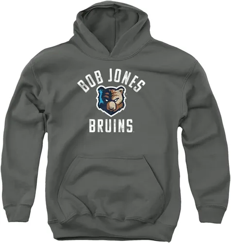 Vista 10 de LOGOVISION Sudadera con capucha oficial de Bob Jones University con logotipo de los Bruins para niños y niñas Athletic Heather