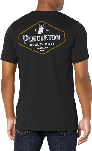 Vista 2 de Pendleton Men's Short Sleeve Lobo Diamond Graphic T-shirt