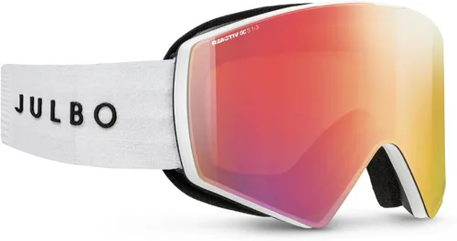 Vista 9 de Julbo Gafas de nieve Razor Edge para hombres y mujeres con lente fotocromática REACTIV para esquí y snowboard, 100% protección UV