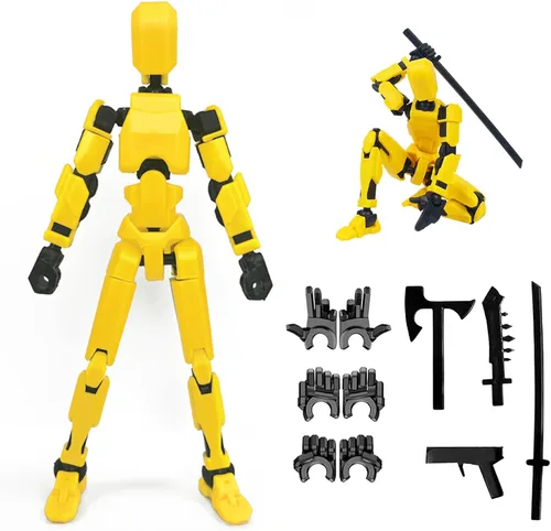 Vista 8 de Rugwun Figura de acción de Titan 13 2026, figuras de acción de robot móvil multiarticuladas, figura de acción impresa en 3D Nova 13, 13 figuras
