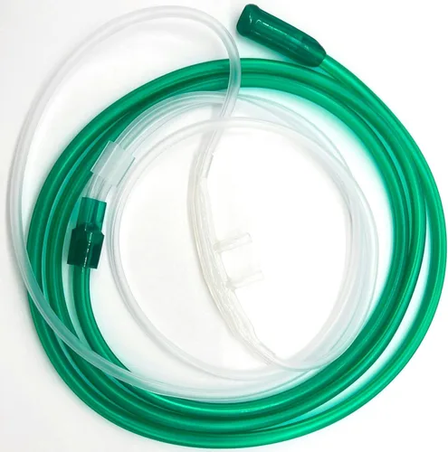 Vista 10 de ResOne 2 pies de cánula nasal de oxígeno para adultos suaves, 1 paquete - puntas curvas, tubo resistente a la compresión - tubos nasales
