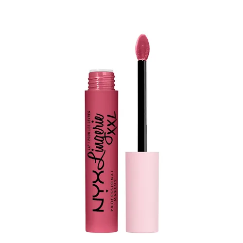 Vista 32 de Nyx - Maquillaje profesional; labial líquido de la línea Lingerie XXL, mate, Undress'd (Color rosa en tono desnudo)