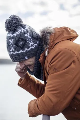 Vista 5 de HEAT HOLDERS - Gorro térmico para hombre con forro polar y pompón