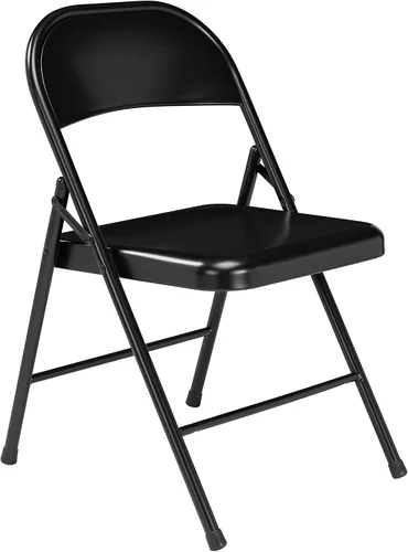 Vista 7 de National Public Seating - Sillas plegables portátiles de acero de la serie 900, sillas plegables de alta resistencia para interiores y exteriores