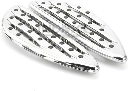 Vista 4 de INDNICE aluminio borde cortado estribos cromados para Harley touring Softail Deluxe Road King Electra Glide Ultra CVO Switchback Tri Glide FLHX