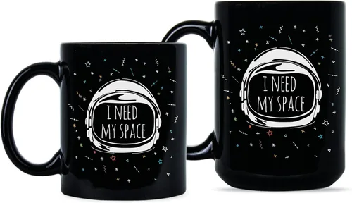 Vista 2 de We Got Good Taza de café con texto en inglés "I Need My Space" "I Need My Space