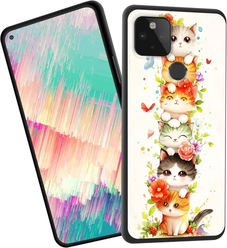 Vista 73 de Funda delgada para Google Pixel 4 XL, funda delgada de silicona de TPU suave a prueba de golpes para Google Pixel 4 XL, cruz negra