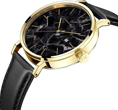 Vista 3 de Hannah Martin 1801 - Reloj mecánico de acero inoxidable para hombre