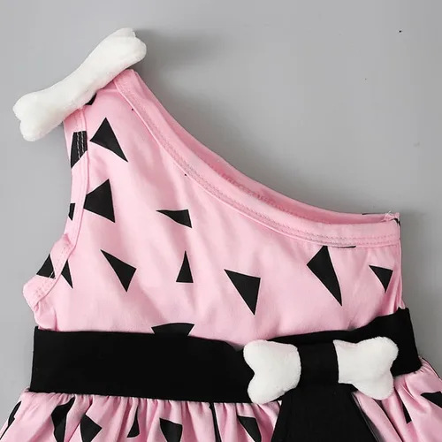 Vista 5 de RCPATERN Disfraz de hombre de las cavernas para niños, disfraz histórico de la Edad de Piedra para niñas, Halloween, cosplay, sesión de fotos