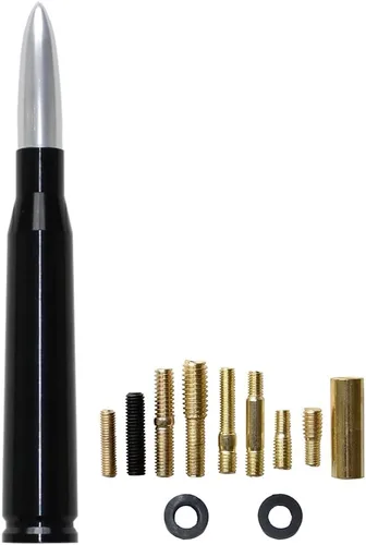 Vista 7 de 50 Cal Bullet Antena de repuesto Ford F150 F250 F350 Dodge Ram 1500 2500 Jeep Wrangler Toyota Tundra (negro)