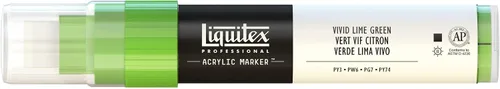Vista 17 de Rotuladores de pintura Liquitex Professional, de punta ancha, Verde agua brillante, 8mm