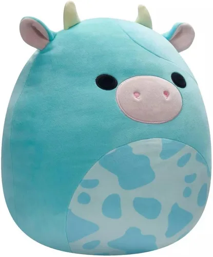 Vista 2 de Squishmallows Vaca azul Tuluck oficial de 16 pulgadas de Jazwares