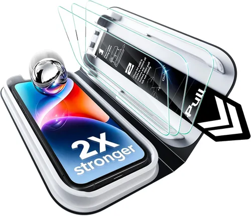 Vista 18 de ESR Paquete de 3 protectores de pantalla para iPhone Air, grado militar, inastillables, dureza 9H, vidrio templado de cobertura completa para iPhone
