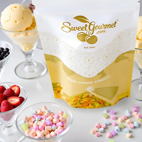 Vista 3 de SweetGourmet Surtido de trozos de malvavisco deshidratados, encantos de malvaviscos de cereales (1.5 libras)