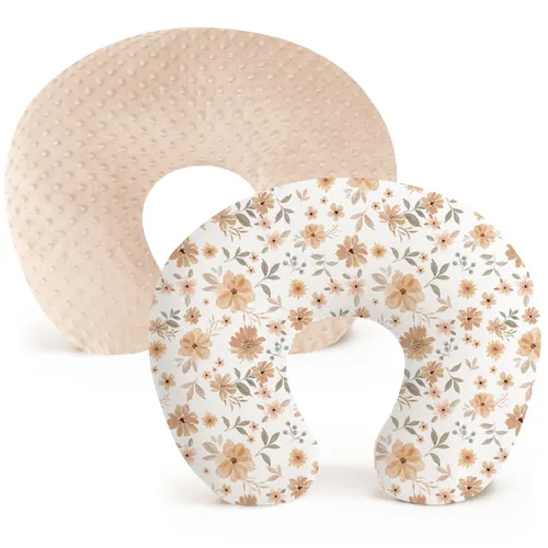 Vista 7 de Konssy Paquete de 2 Fundas de Almohada de Lactancia, Cubiertas de Lactancia Suaves y Cómodas para Almohadas de Amamantamiento, Fundas de Almohada