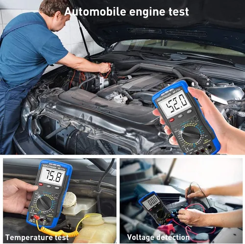 Vista 6 de Multímetro digital AP-770J Multímetro automotriz Analizador de motor Manual de rango NCV Multi Tester Medida