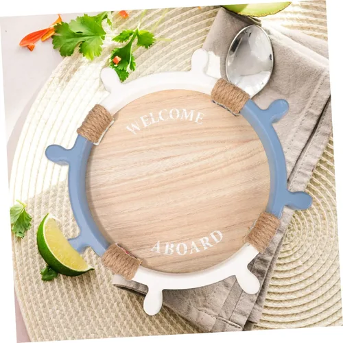 Vista 3 de OSALADI Bandeja de timón Bandeja de taza de agua, bandeja para servir frutas, bandeja decorativa, bandeja para el hogar, bandeja de té de comida