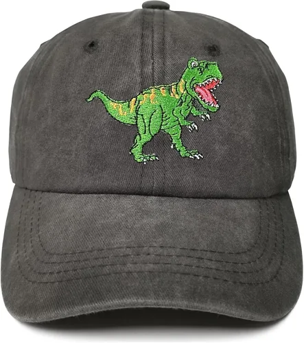 Vista 22 de Gorras de béisbol bordadas con animales para niño y niña