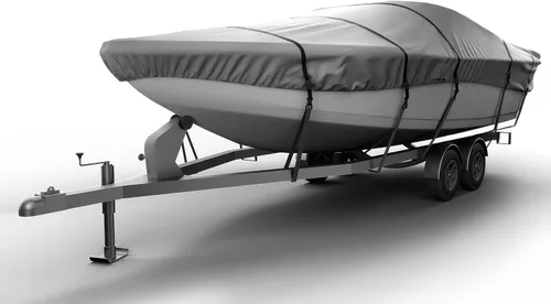 Vista 9 de Seal Skin Covers Funda Universal para Barco, Cubierta Impermeable de Grado Marino para 12'-14' L y Hasta 68" W, De Servicio Pesado y Resistente a
