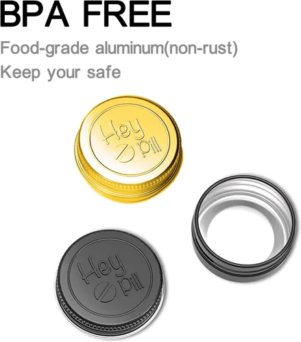 Vista 7 de Pastillero de bolsillo extra pequeño (paquete de 3), mini pastillero de aluminio, organizador diario portátil a prueba de luz para contener