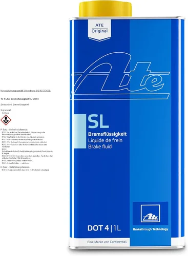 Vista 2 de ATE Original SL DOT 4 Líquido de Frenos, Lata de 1 Litro (705802)