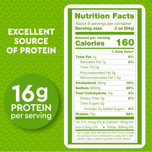 Vista 2 de Just Bare® Pechugas de pollo ligeramente empanadas y picantes Totalmente cocinadas 16 G de proteína Congeladas 1.50 LB