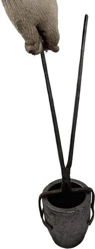 Vista 3 de Pinzas de crisol de 22.0 lbs para fundir metal, herramientas de fundición para crisoles de vertido y elevación, soporte de alicates de abrazadera