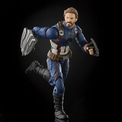 Vista 4 de Marvel Hasbro Avengers Infinity Hasbro Legends Series - Figura de acción del Capitán América (5.9 in), diseño premium, incluye 5 accesorios