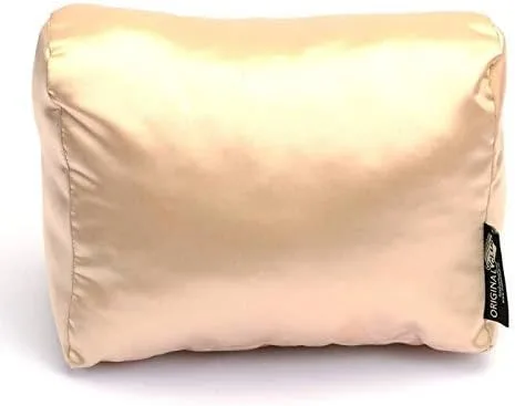 Vista 4 de Almohada de satén de lujo para bolsa de lujo en champán compatible con el bolso de diseñador Speedy 25