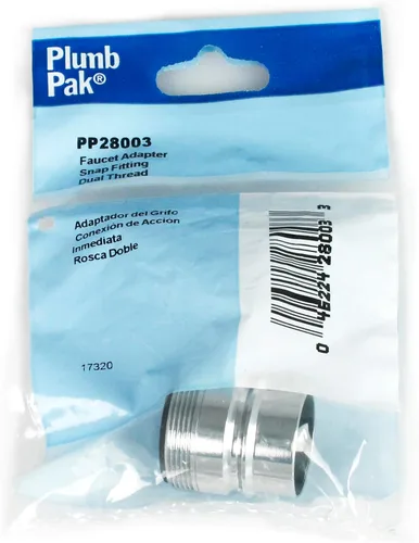 Vista 5 de Plumb Pakak PP28003, adaptador de llave de rosca doble y acople a presión