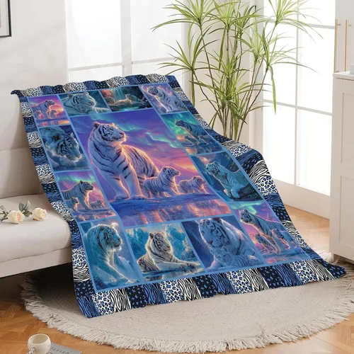 Vista 296 de Manta de águila con la bandera estadounidense y águila calva, regalos para niños, niñas, niños, adultos, mujeres y hombres, suave, acogedora, cálida