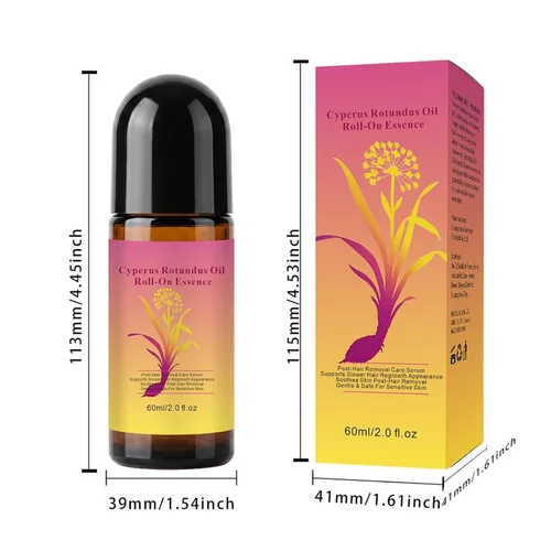 Vista 9 de Aceite natural Cyperus Rotundus para la reducción del cabello, aceite de depilación suave no irritante, hidrata profundamente y calma la piel