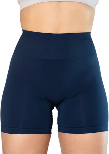 Vista 6 de AUROLA Intensify - Pantalones cortos deportivos sin costuras de cintura alta para mujer, para correr, gimnasio, fitness, yoga, entrenamiento