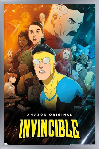 Vista 11 de Trends International Invincible - Póster de pared de hoja del grupo uno, 14.72 x 22.37 pulgadas, versión enmarcada de madera de granero