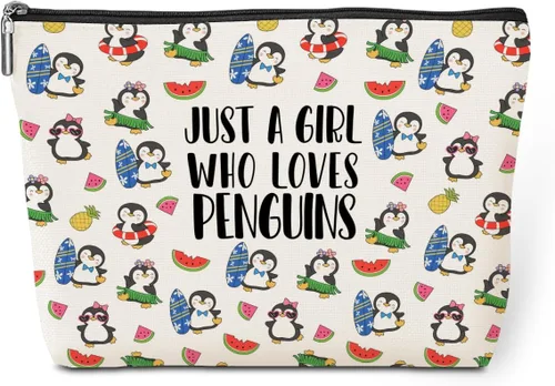 Vista 9 de jeilink Linda chica ama a los animales, bolsa de maquillaje divertida de viaje, bolsa de aseo de viaje, recuerdos de fiesta de animales, decoración