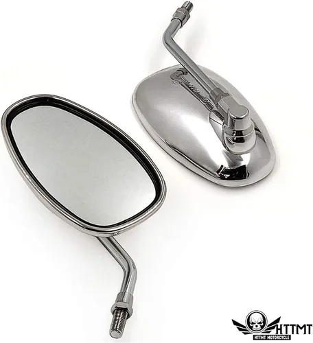 Vista 8 de HongK - Espejos de carreras de motocicleta de 0.394 in compatibles con XVS400 XVS1100/A XVS1300 XV1900 XV1700 XV1600 FZ6N FZ1N MT-01 MT-03 VMAX 1700