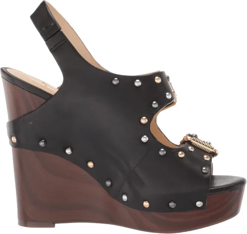 Vista 6 de Jessica Simpson Tymina - Sandalias de cuña con plataforma de cuero tachonado para mujer