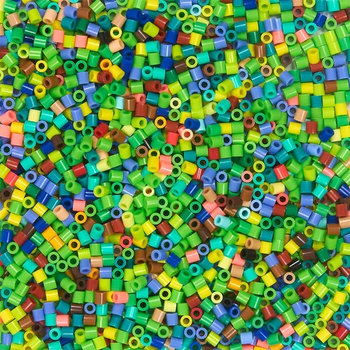 Vista 5 de Perler Kit de actividades para manualidades con cuentas de dinosaurios, 5004 piezas 5000 Beads, 2 Pegboards, Pattern, Ironing Paper, and more