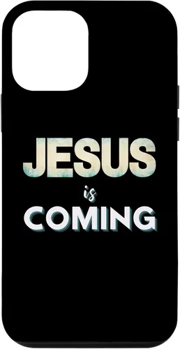 Vista 12 de Funda para iPhone 11 Jesus Is Coming Christian Faith Quote Revelation Saying