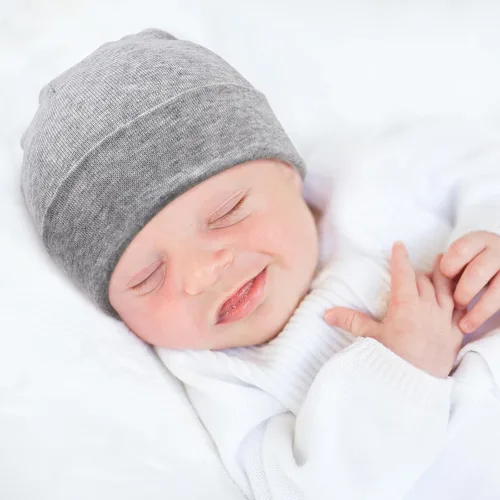 Vista 3 de DRESHOW BQUBO 8 Pack Unisex Baby Beanie Hat Infant Baby Soft Cute Knit Cap Nursery Beanie
