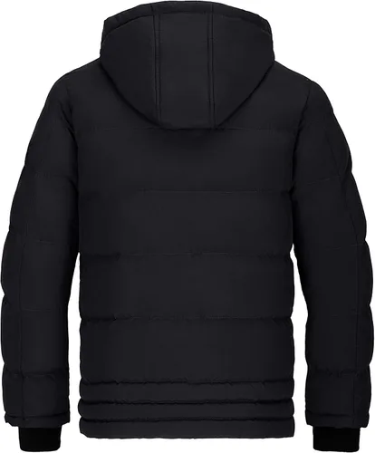 Vista 3 de Wantdo - Chaqueta acolchada impermeable para hombre, con capucha, de invierno