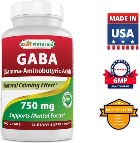 Vista 6 de Best Naturals GABA 750 mg y L-teanina 200 mg